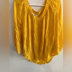 Anthropologie Maeve Golden yellow blouse top NWT, size 10